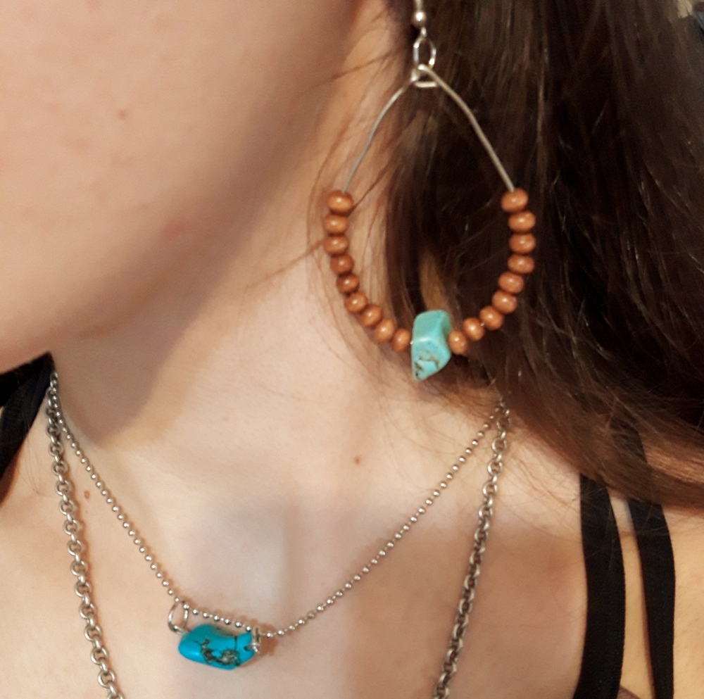 Native style beaded earrings